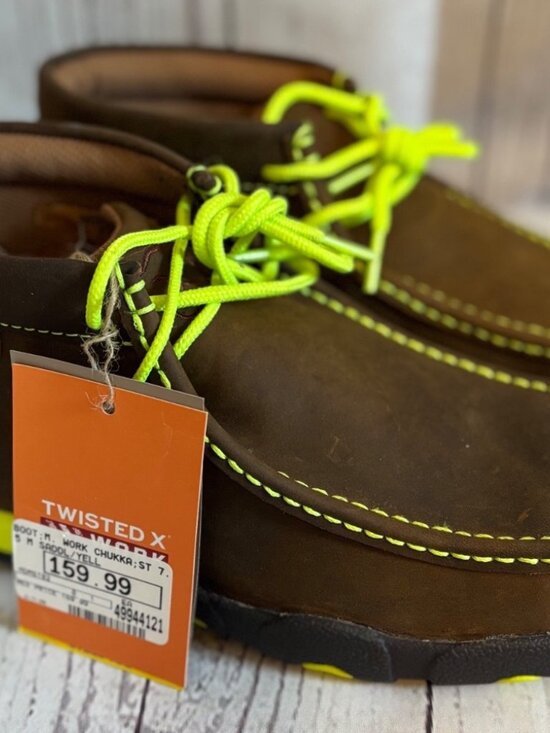 Twisted X MDMST02 Work NWT Chukka Leather Steel Toe Men’s Boot Shoes Size 7.5 main image 9